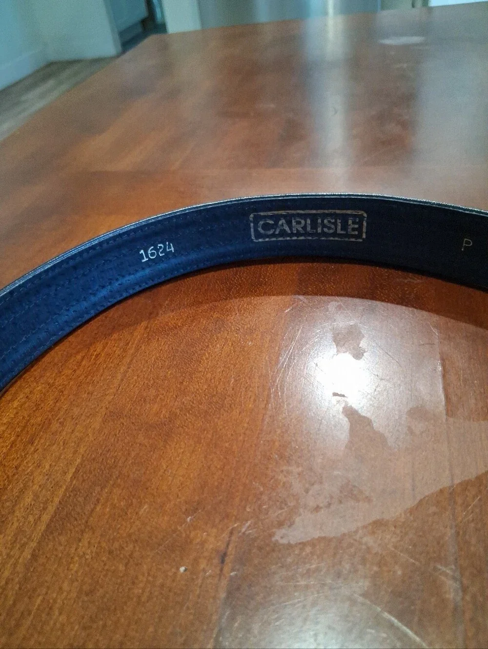 Authentic CARLISLE Leopard Leather Belt